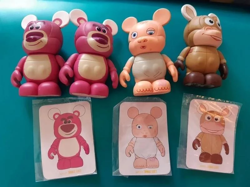 Lot 4 figurines vinylmation disney disneyland paris toy story